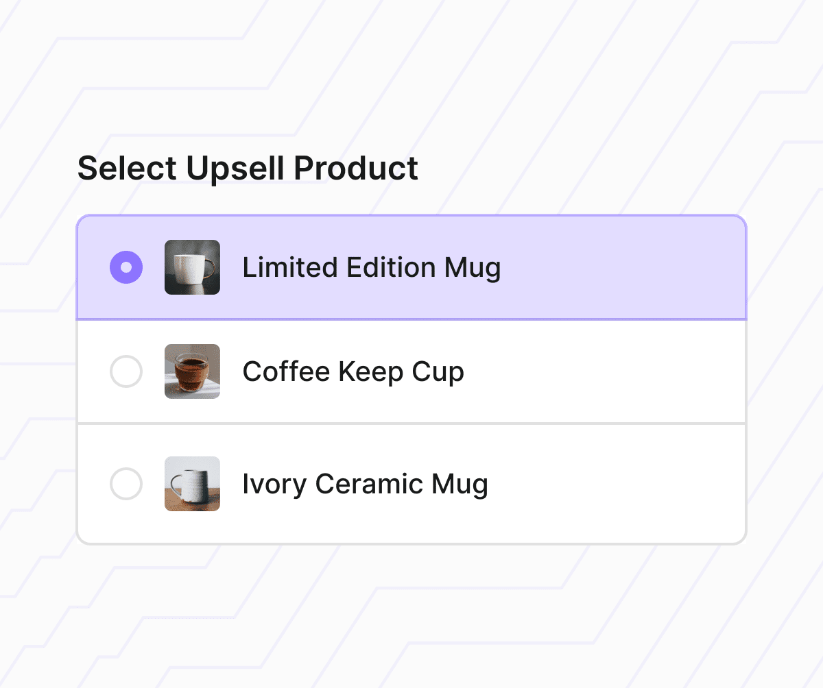 Select Upsell Product