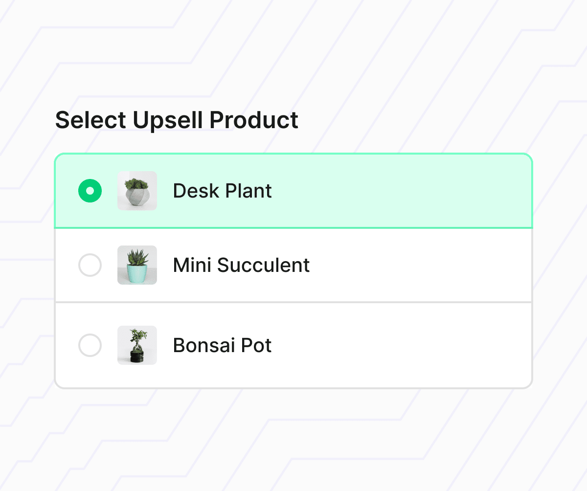 Select Upsell Product_plants
