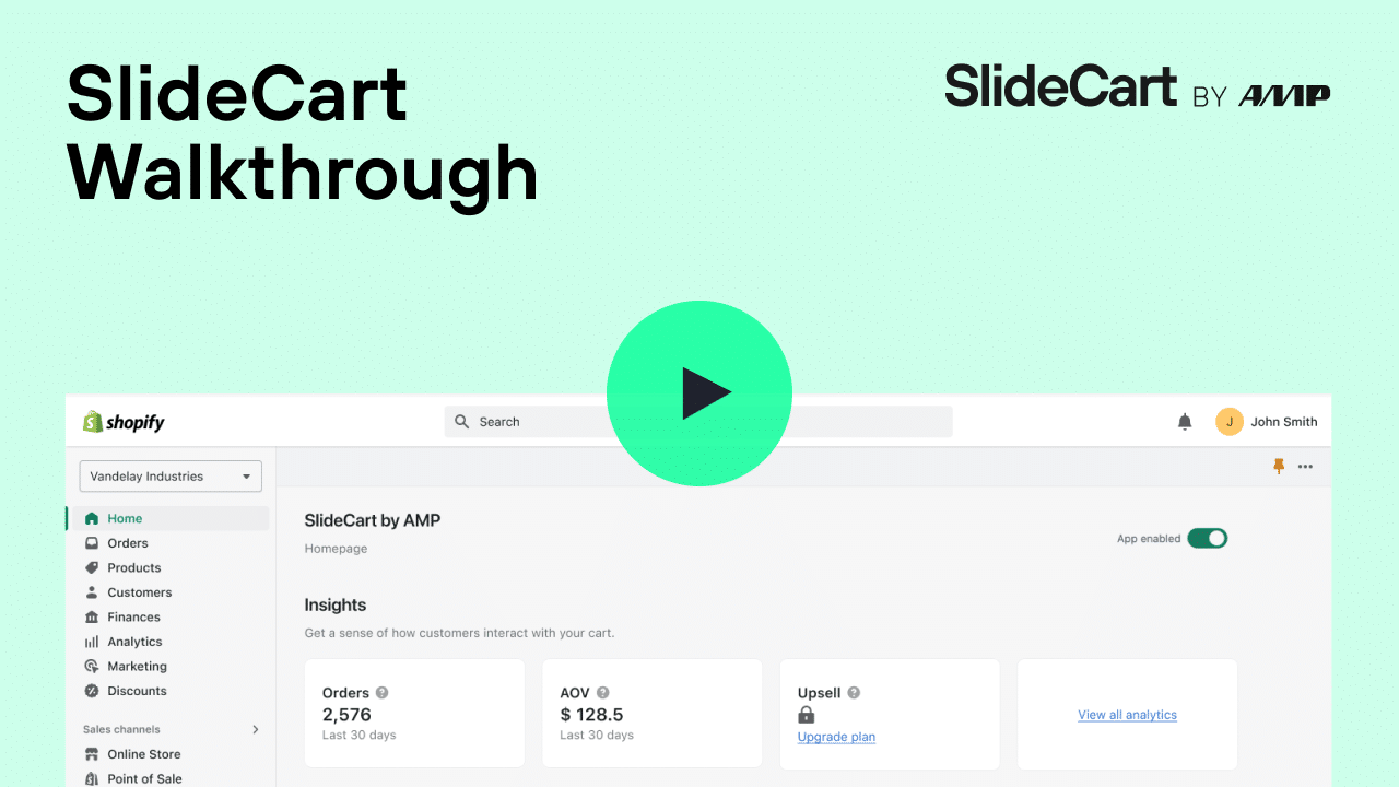 SlideCart_welcome video