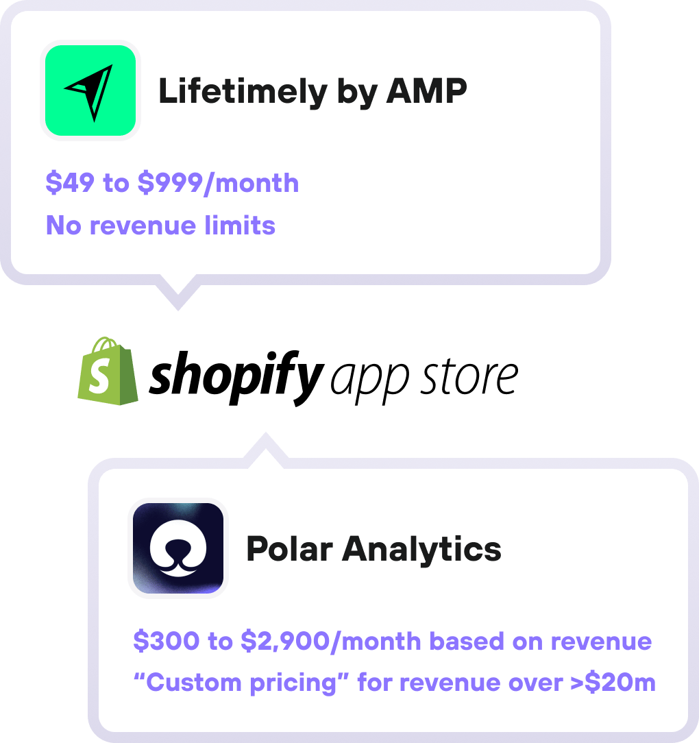 Lifetimely, Polar Analytics Alternative for Shopify