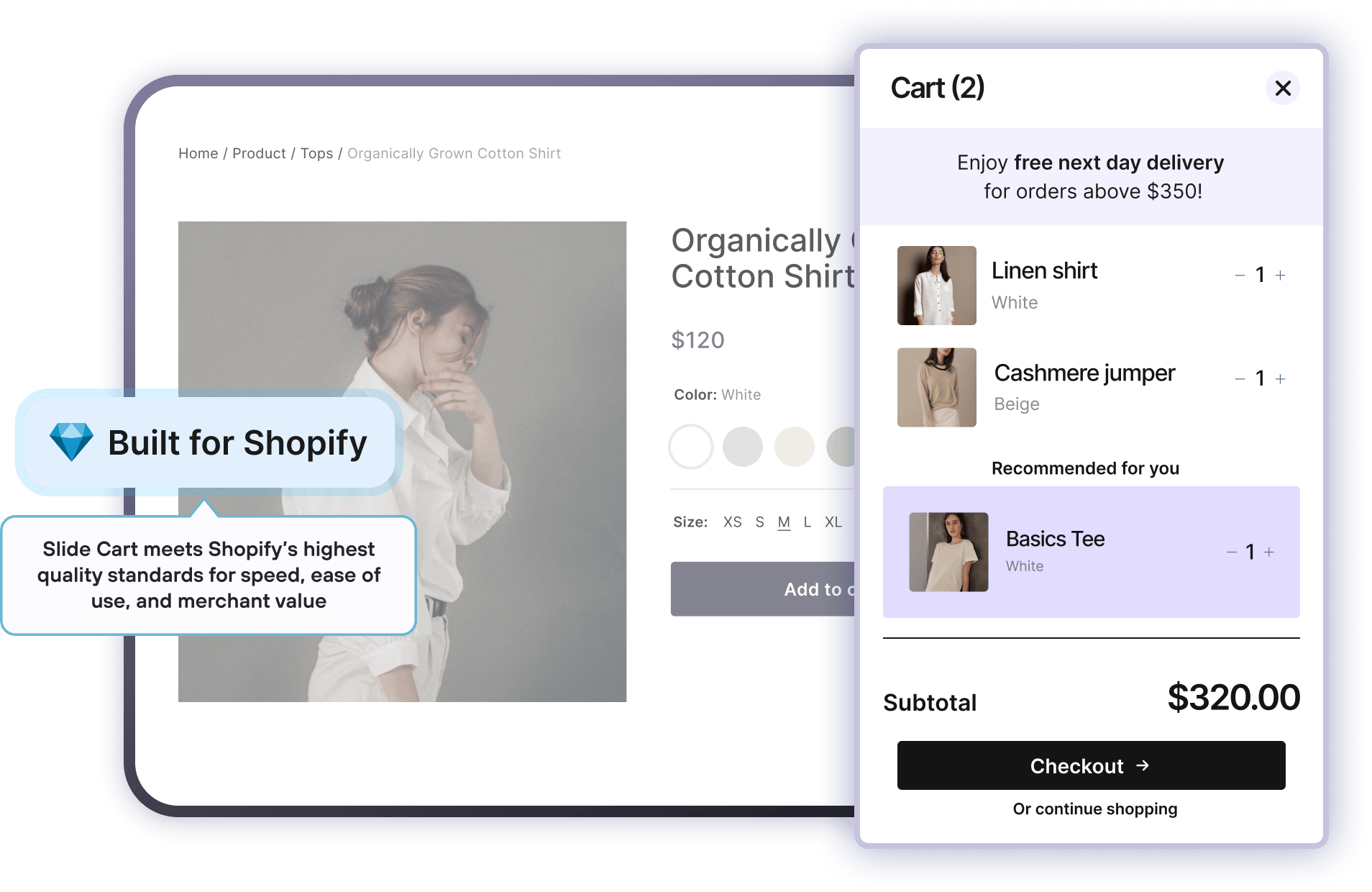 Slide Cart by AMP Sticky Cart Upsell Shopify Apps