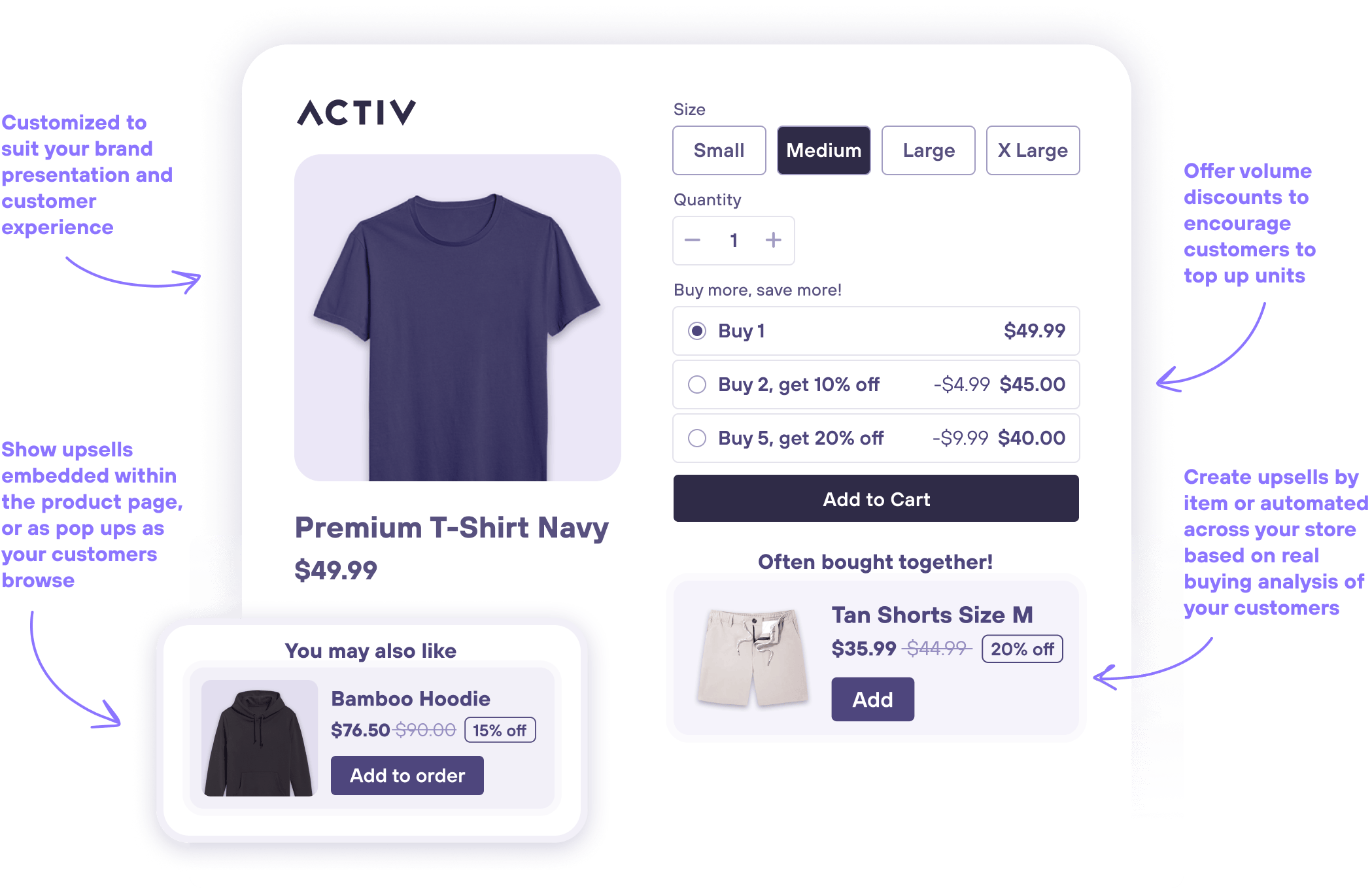 Product Page Upsell for Shopify | AMP