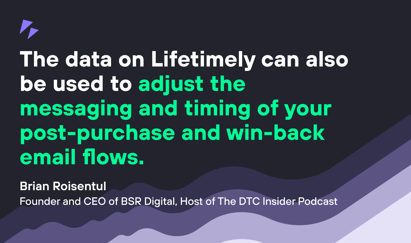 The data on Lifetimely can also be used to adjust the messaging and timing of your post-purchase and win-back email flows.