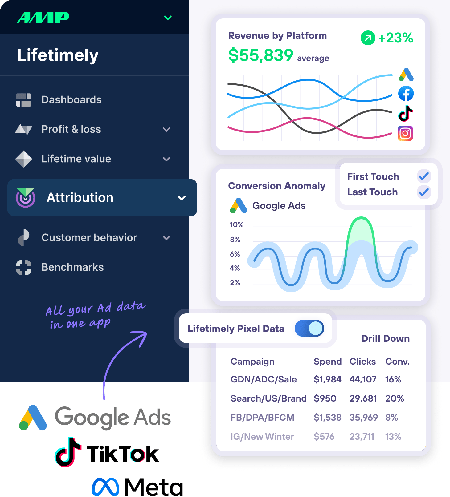 Ad Spend Attribution in Lifetimely by AMP