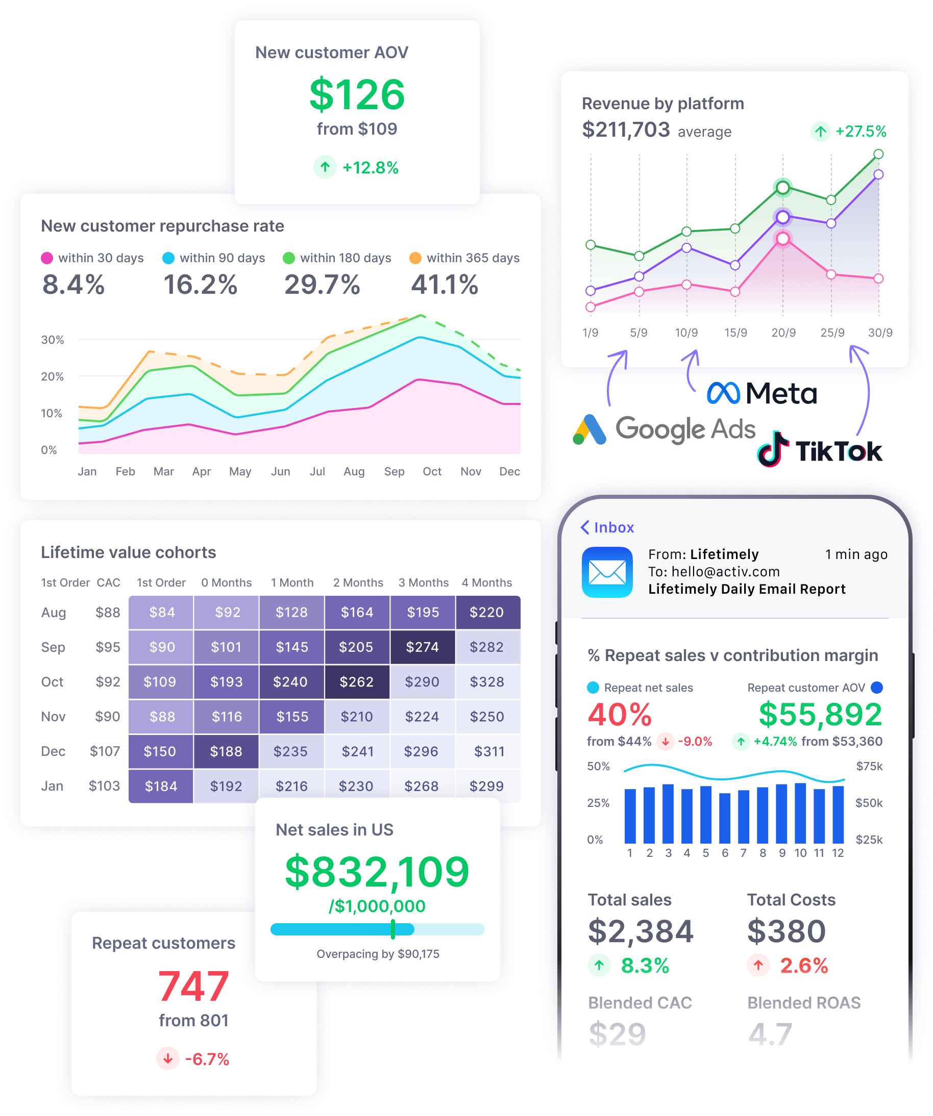 Lifetimely LTV and Profit by AMP Shopify App