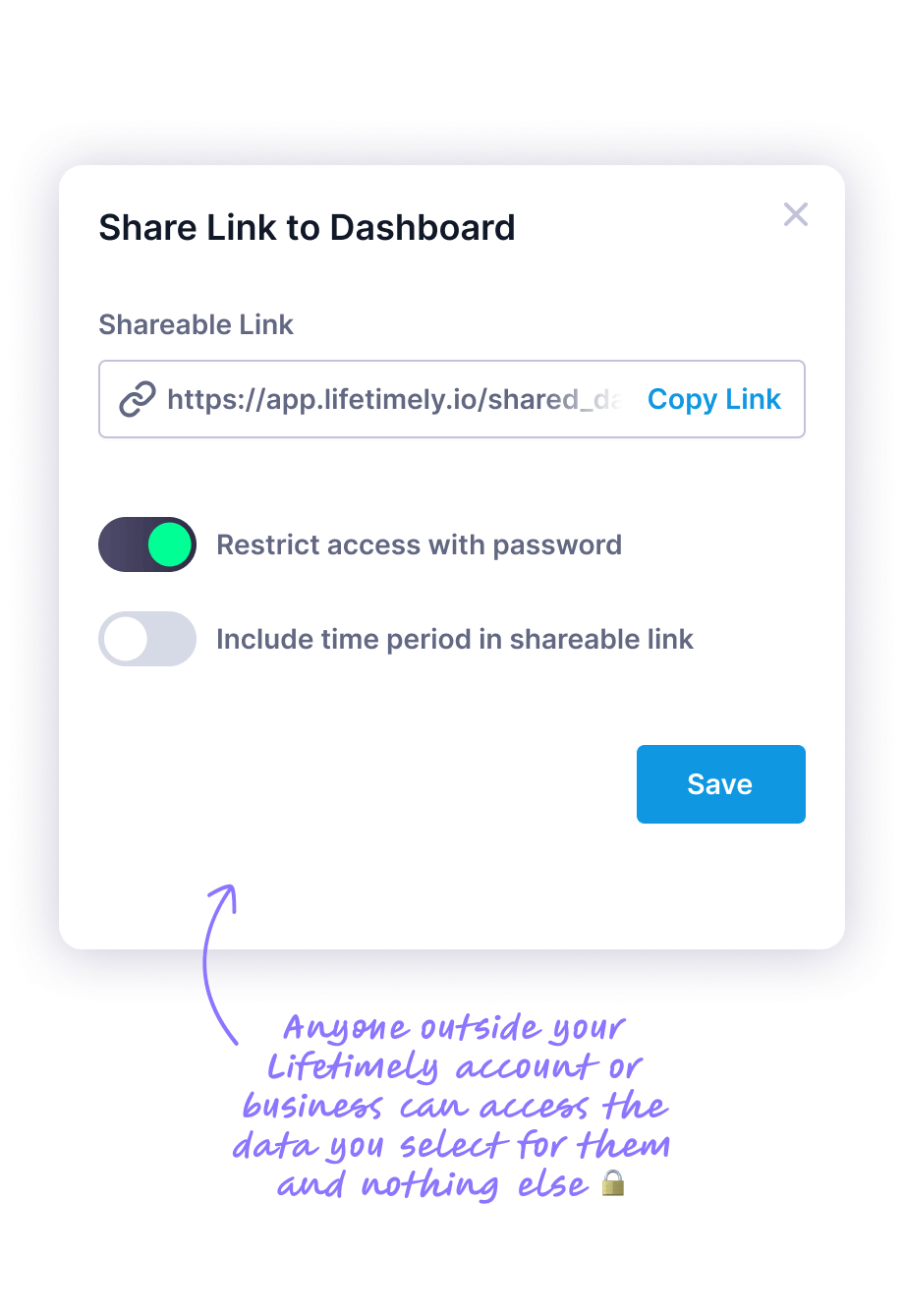 lifetimely-custom-dashboards-share-link-03 Lifetimely by AMP Custom Analytics Dashboards Sharing