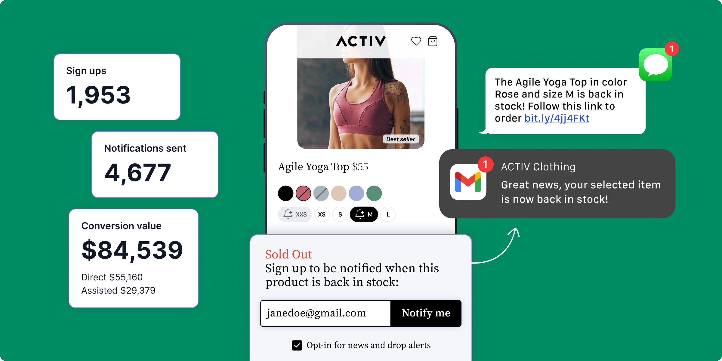 Turn shopper intent into sales with Back in Stock by AMP