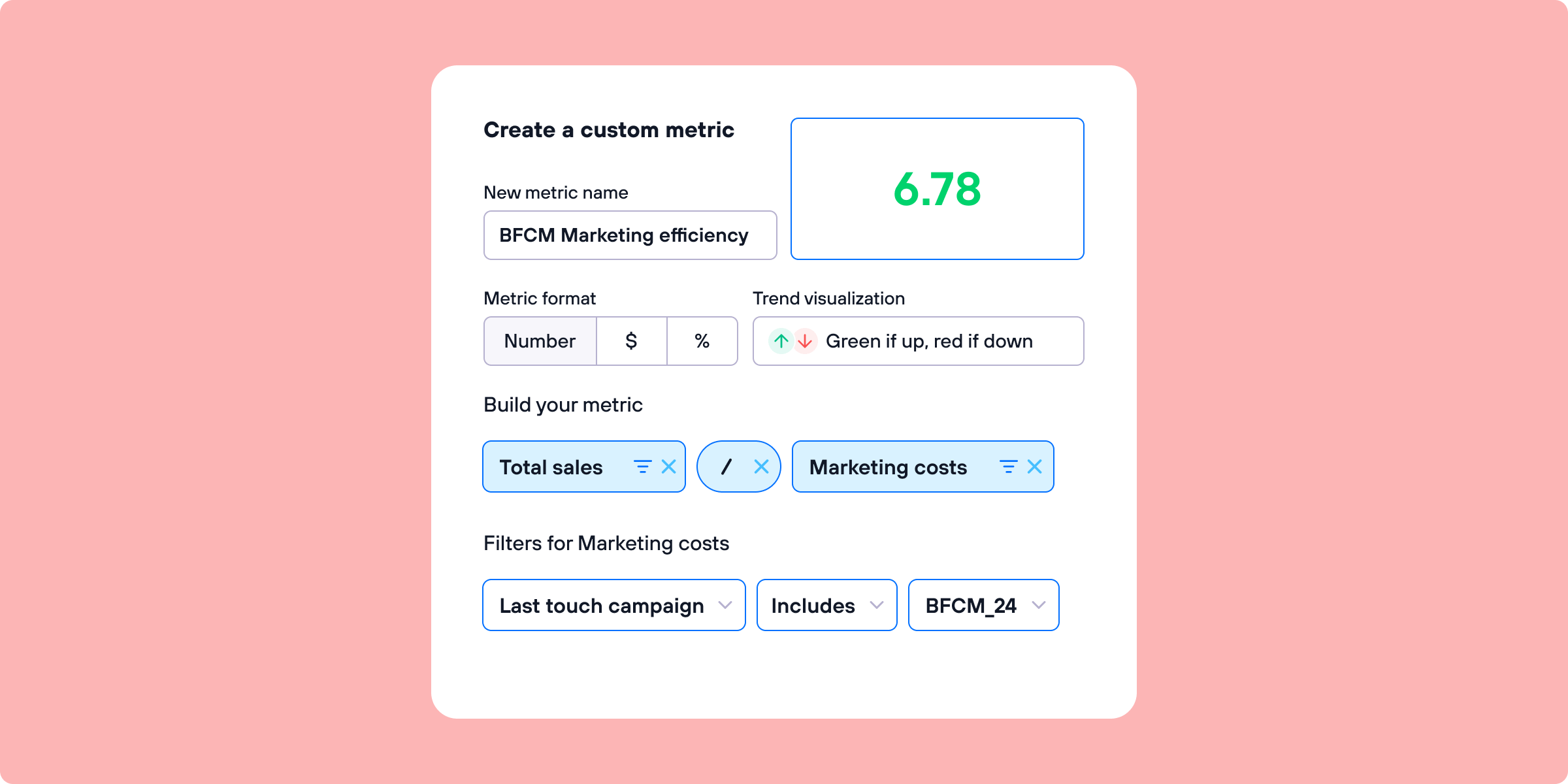 Your data, how you need it, with Custom Metrics