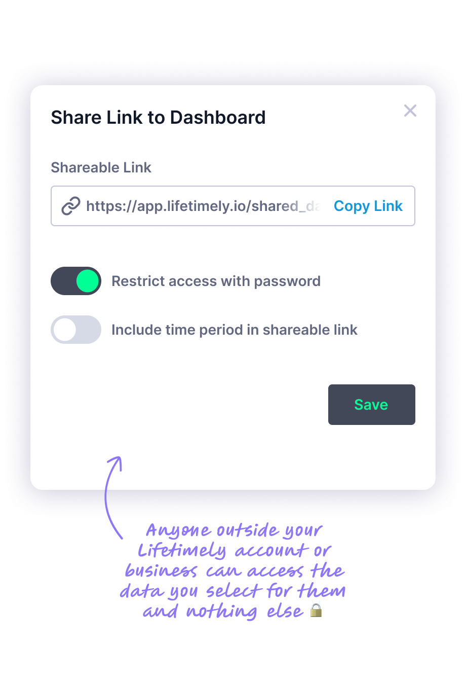 lifetimely-custom-dashboards-share-link-04 Lifetimely by AMP Custom Analytics Dashboards Sharing
